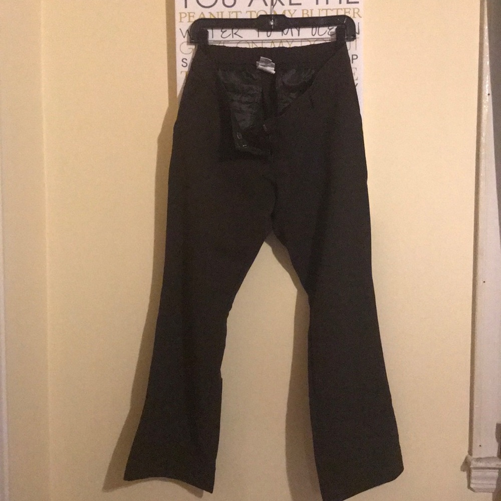 MIMI MATERNITY PANTS. brown size small.